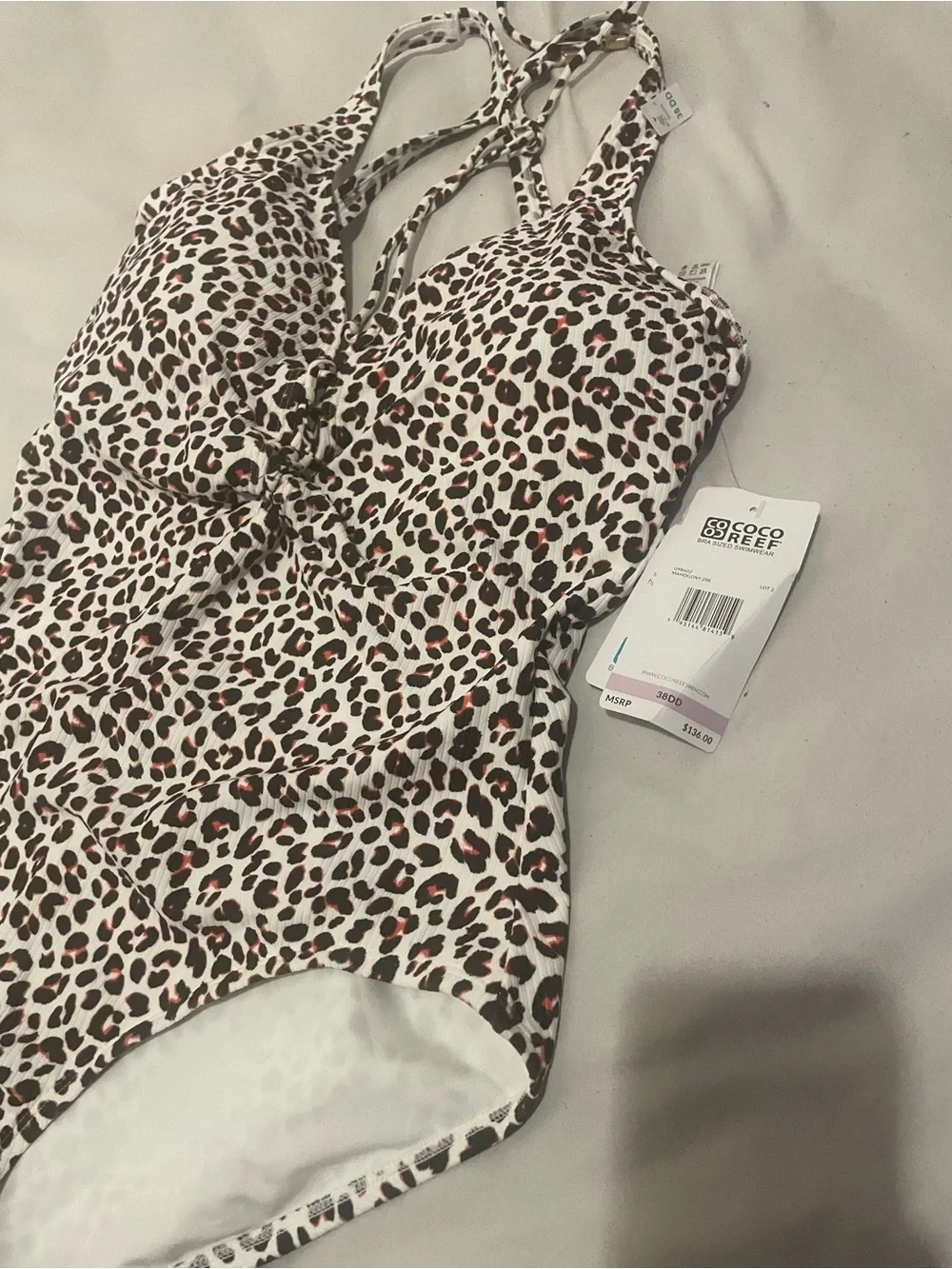 NWT Coco Reef leopard print one-piece - Picture 3 of 4